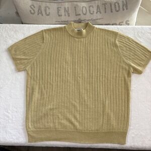 Women's Vintage Prophecy Woman By Sag Harbor Top-1X-Gold With Gold Thread